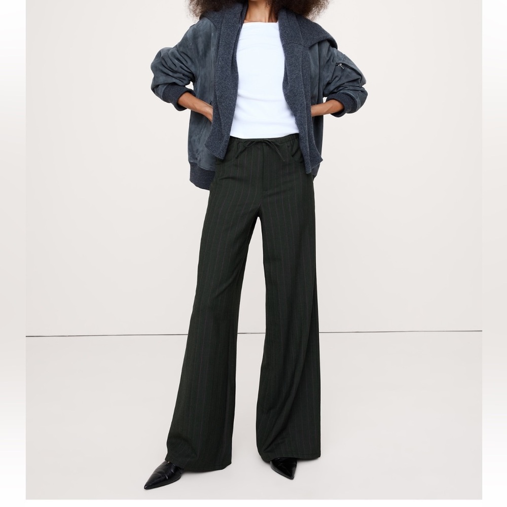 NWT Banana Republic Wide Leg Drawstring Pant